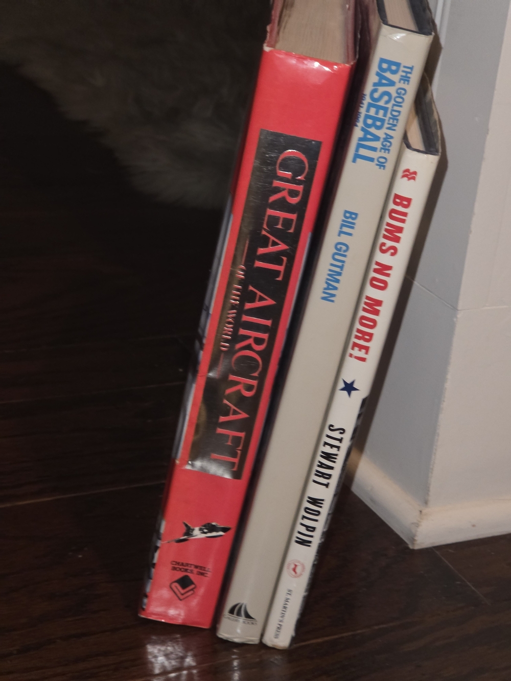 Aircraft and Baseba Hardcover Books (three)
